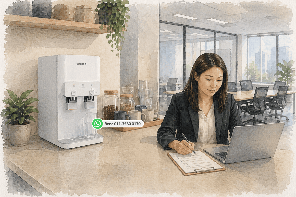 Office water purifier planning for shared staff use in Malaysia