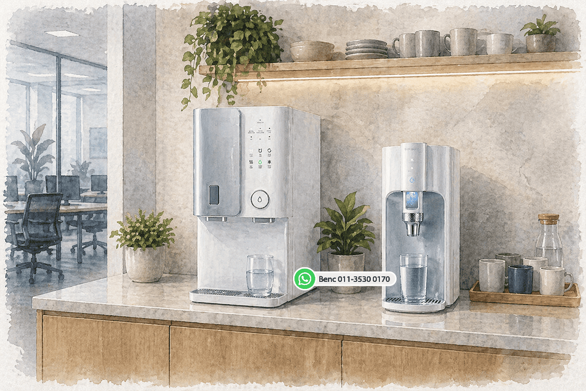 Tankless and tank water purifier comparison for business use in Malaysia